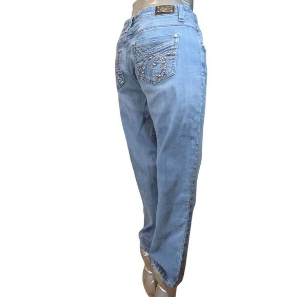 Earl Jeans Women 8 Cropped Mid Rise Stretch (W28 L23) - Picture 11 of 14